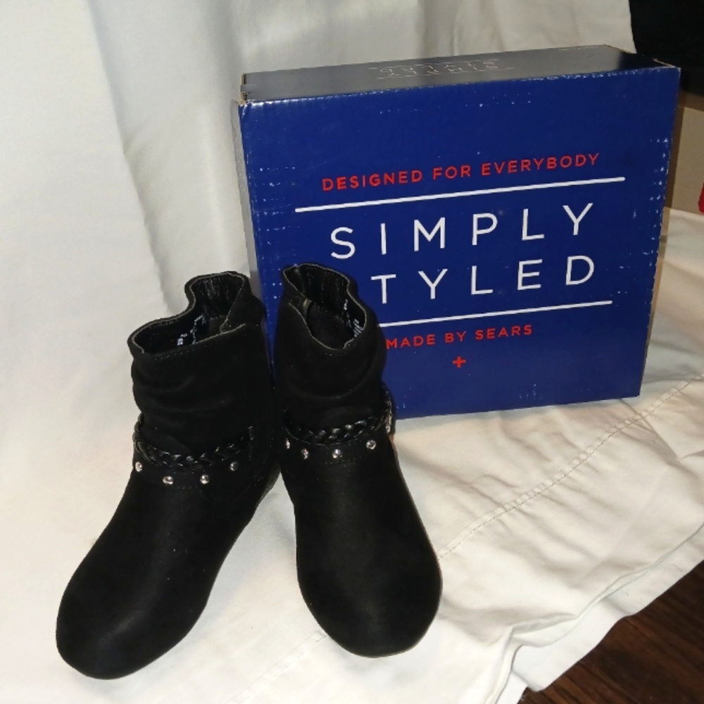 Simply Styled Toddler Girl's Fashion Black Boots